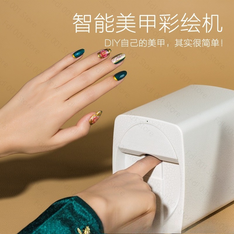 Smart Home Diy - Intelligenter KI-3D-Nageldrucker Automatische DIY-Nagelkunst-Malmaschine Heimsalon-Maniküre-Ausrüstung