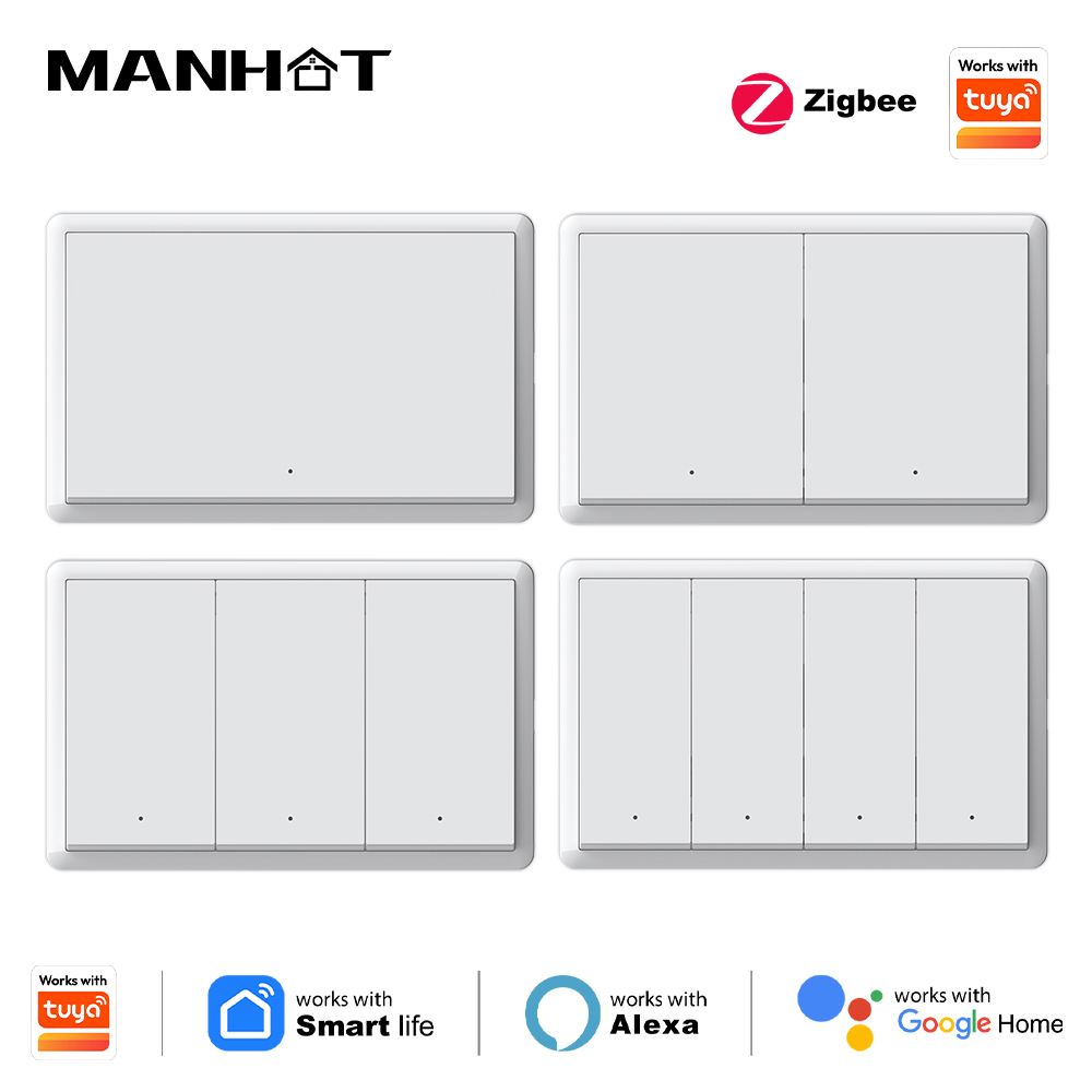 Smart Home Lighting - Manhot Smart Zigbee Schalter, kein Neutralleiter