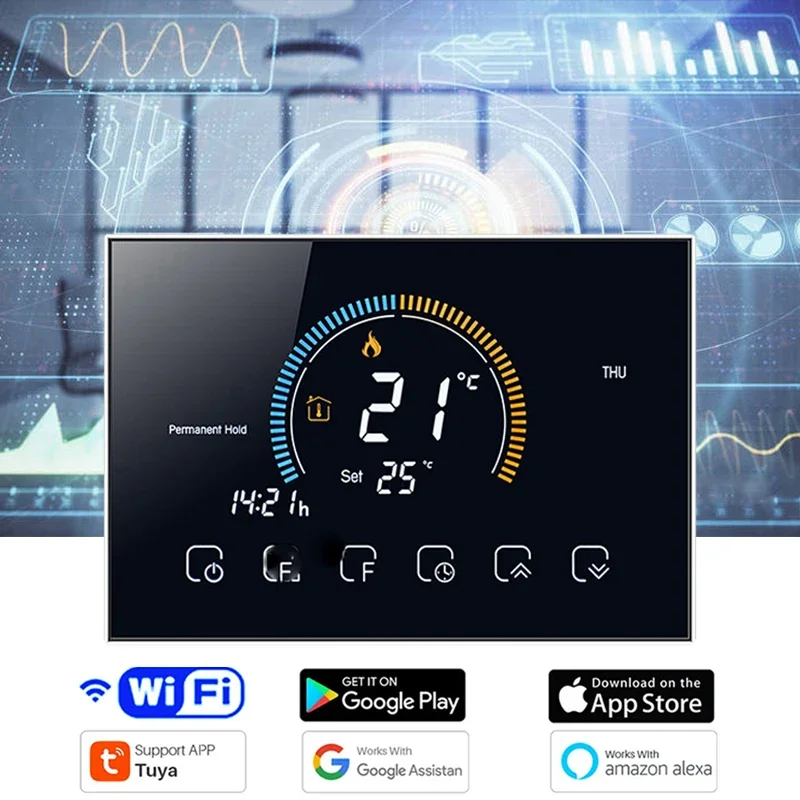 Smart Home Full System - TUYA Smart Wi-Fi Programmierbarer Thermostat mit