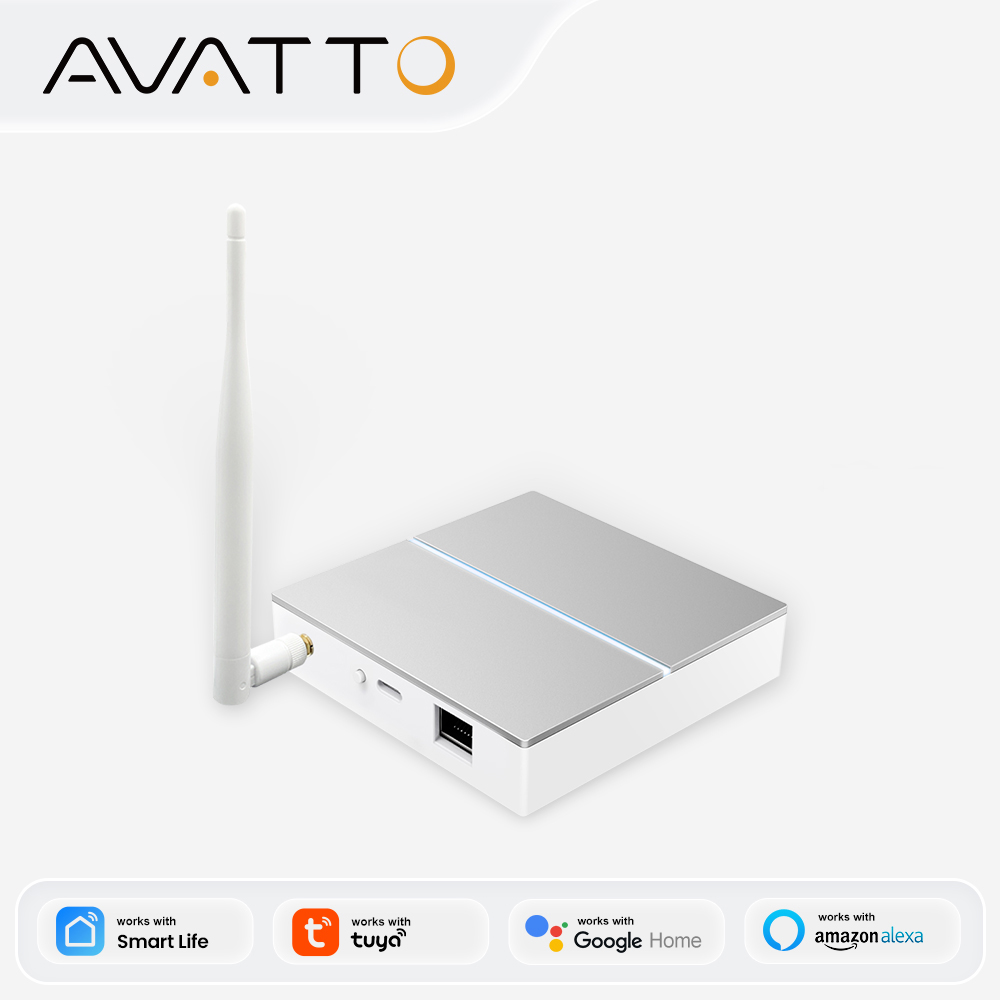 Smart Home Bridge - AVATTO Tuya ZigBee Gateway mit Antenne