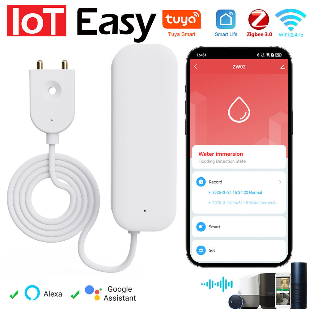 Smart Home Iot - Tuya WiFi ZigBee Wasser Sensor Leckage