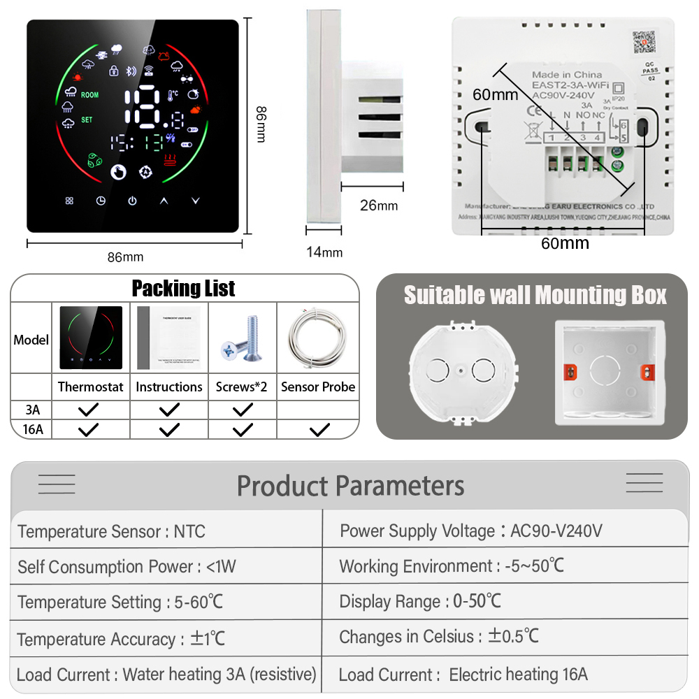 Tuya wifi smart thermostat ele – Smart Home Full System Bewertung und Preis