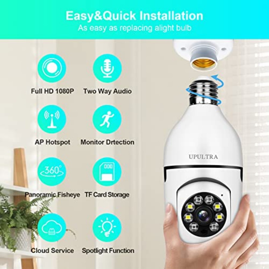 Glühbirnen-Sicherheitskamera 1 – Smart Home Ac Bewertung und Preis