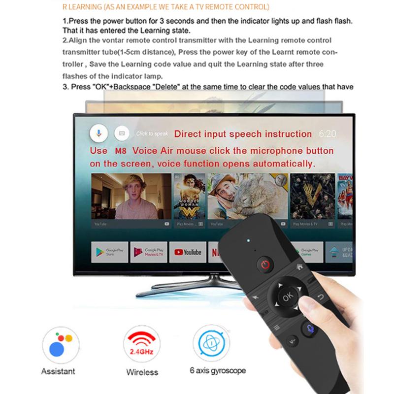 M8 Air Mouse Sprachfernbedienu – Smart Home Keyboard Bewertung und Preis