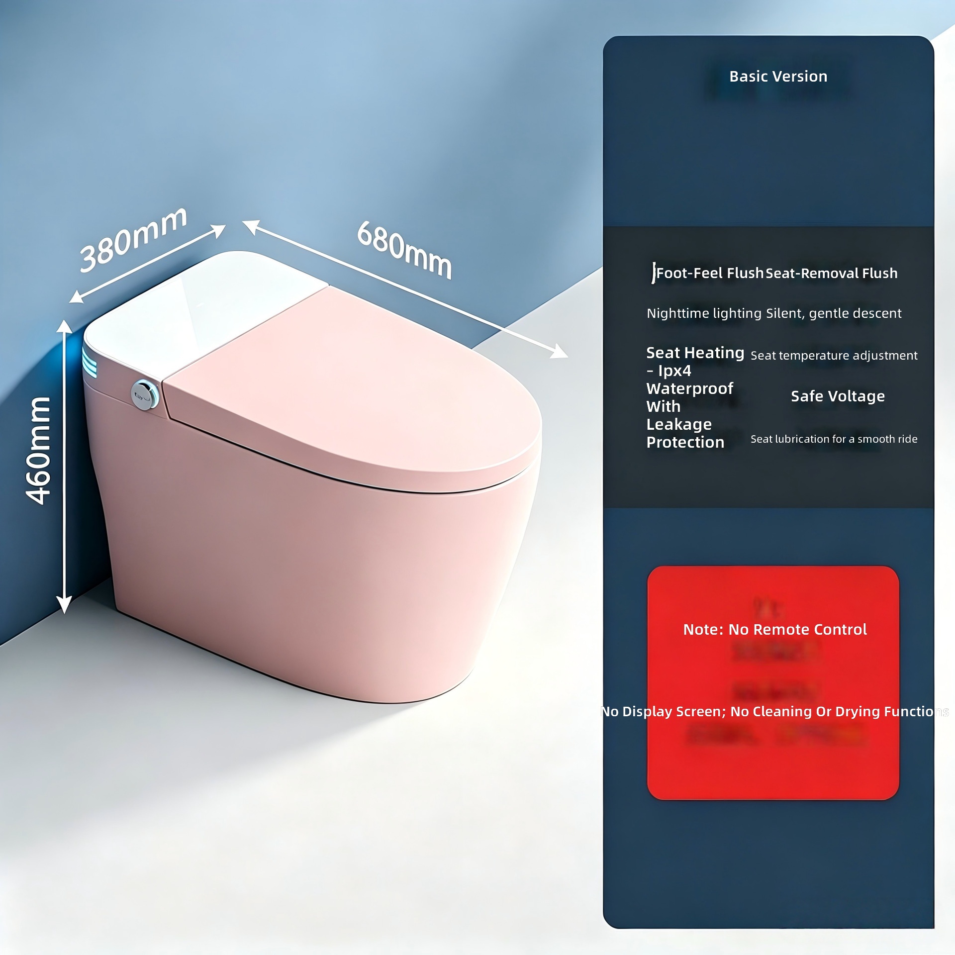 Intelligente Toilette, Rosa, A – Smart Home Uses Bewertung und Preis